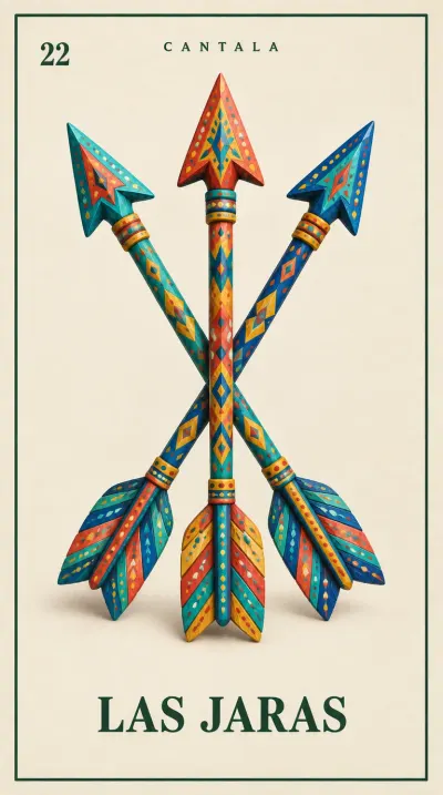 Carta 22 de la Lotería Mexicana — Las Jaras