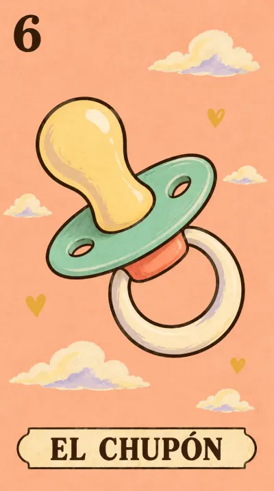 El Chupón, carta 6 de la lotería de baby shower