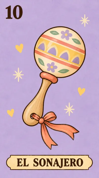 El Sonajero, carta 10 de la lotería de baby shower