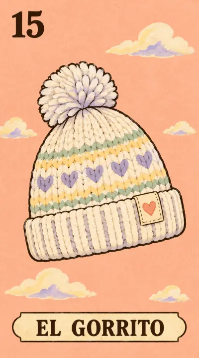 El Gorrito, carta 15 de la lotería de baby shower