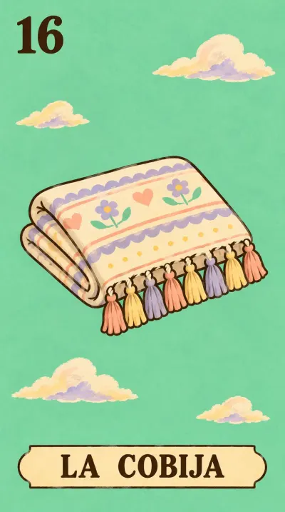 La Cobija, carta 16 de la lotería de baby shower