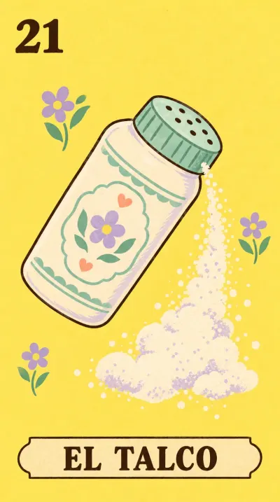 El Talco, carta 21 de la lotería de baby shower