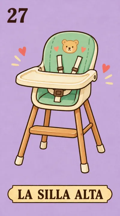 La Silla Alta, carta 27 de la lotería de baby shower