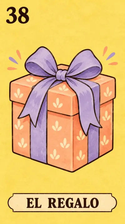 El Regalo, carta 38 de la lotería de baby shower