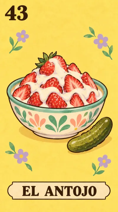 El Antojo, carta 43 de la lotería de baby shower