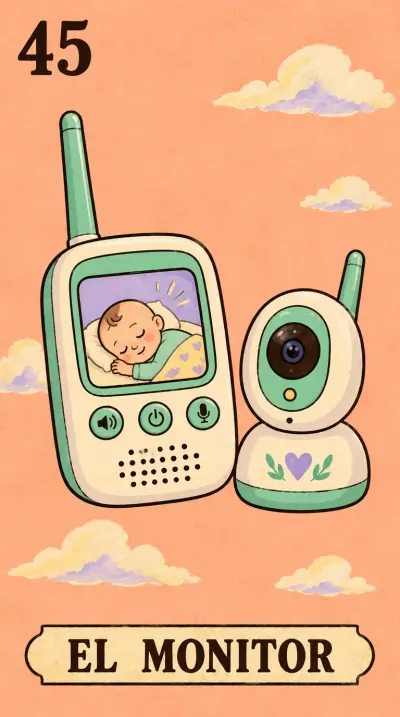 El Monitor, carta 45 de la lotería de baby shower