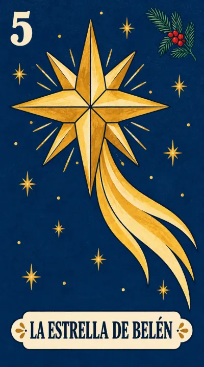La Estrella de Belén, carta 5 de la lotería navideña