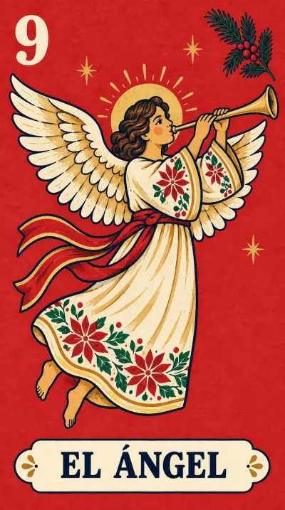 El Ángel, carta 9 de la lotería navideña