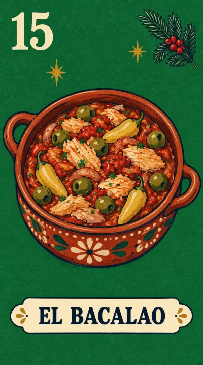 El Bacalao, carta 15 de la lotería navideña