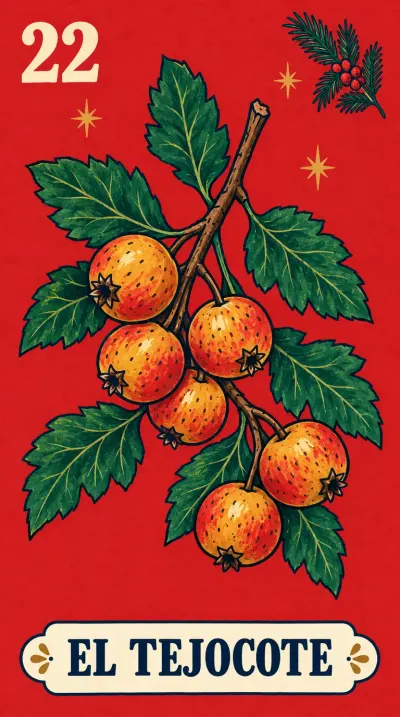 El Tejocote, carta 22 de la lotería navideña