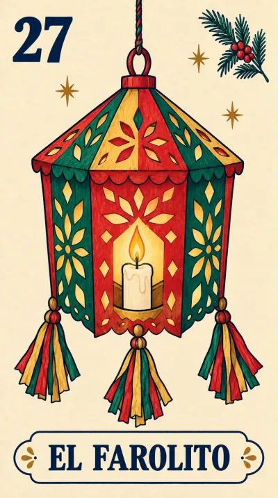El Farolito, carta 27 de la lotería navideña