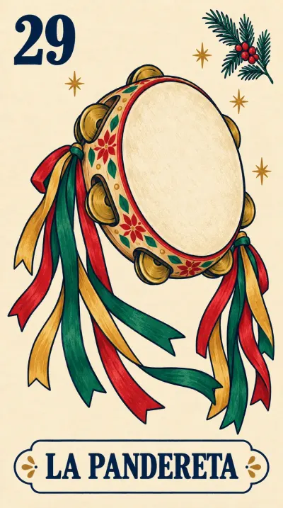 La Pandereta, carta 29 de la lotería navideña