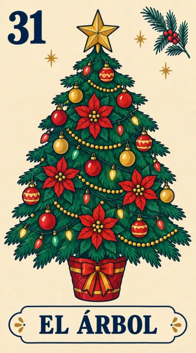 El Árbol, carta 31 de la lotería navideña