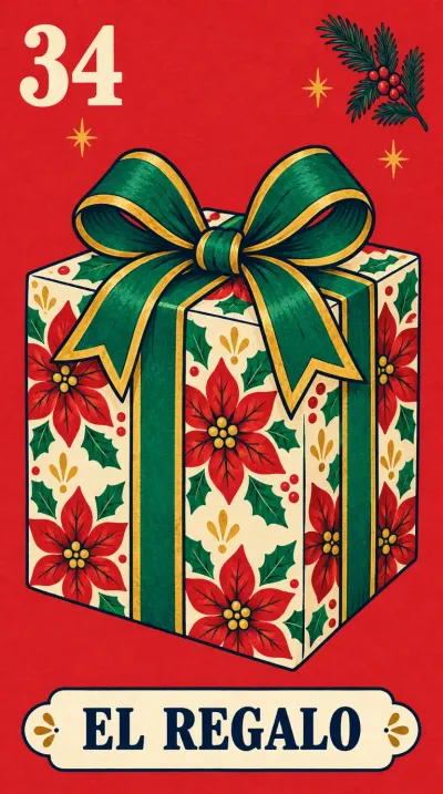 El Regalo, carta 34 de la lotería navideña