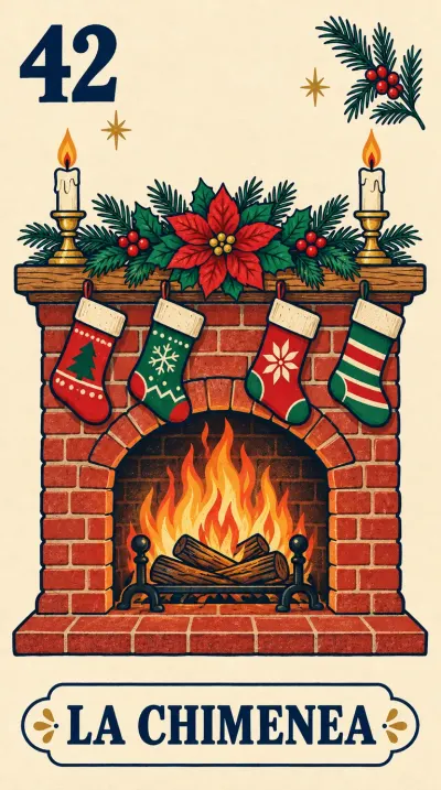 La Chimenea, carta 42 de la lotería navideña