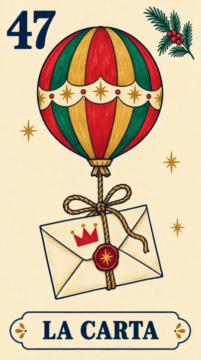 La Carta, carta 47 de la lotería navideña