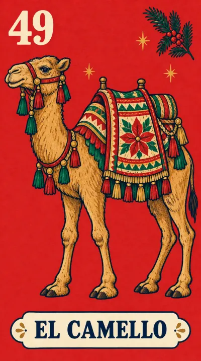 El Camello, carta 49 de la lotería navideña