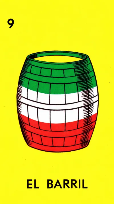 El Barril, carta 9 de la Lotería Mexicana