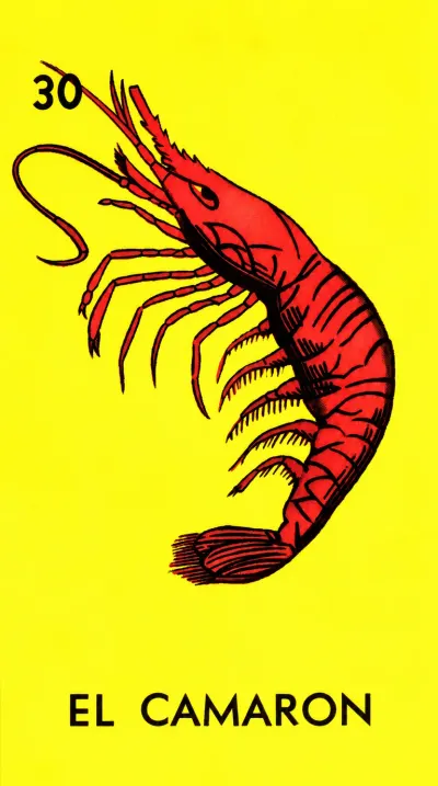 El Camarón, carta 30 de la Lotería Mexicana