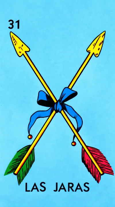Las Jaras, carta 31 de la Lotería Mexicana