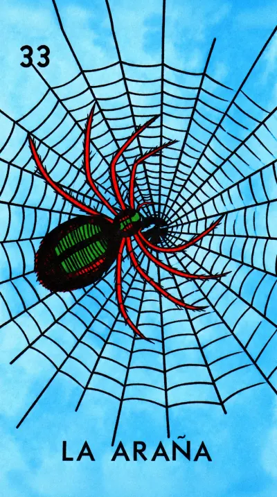 La Araña, carta 33 de la Lotería Mexicana