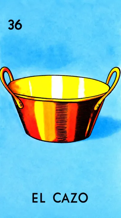 El Cazo, carta 36 de la Lotería Mexicana