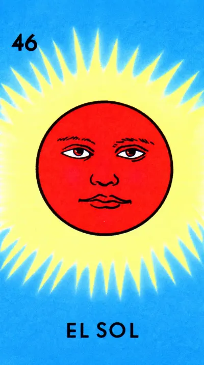 El Sol, carta 46 de la Lotería Mexicana