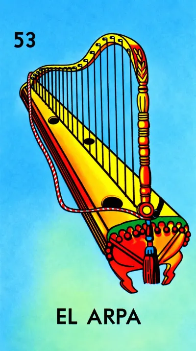 El Arpa, carta 53 de la Lotería Mexicana