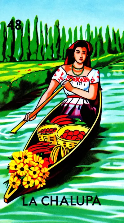 La Chalupa, carta 48 de la Lotería Mexicana